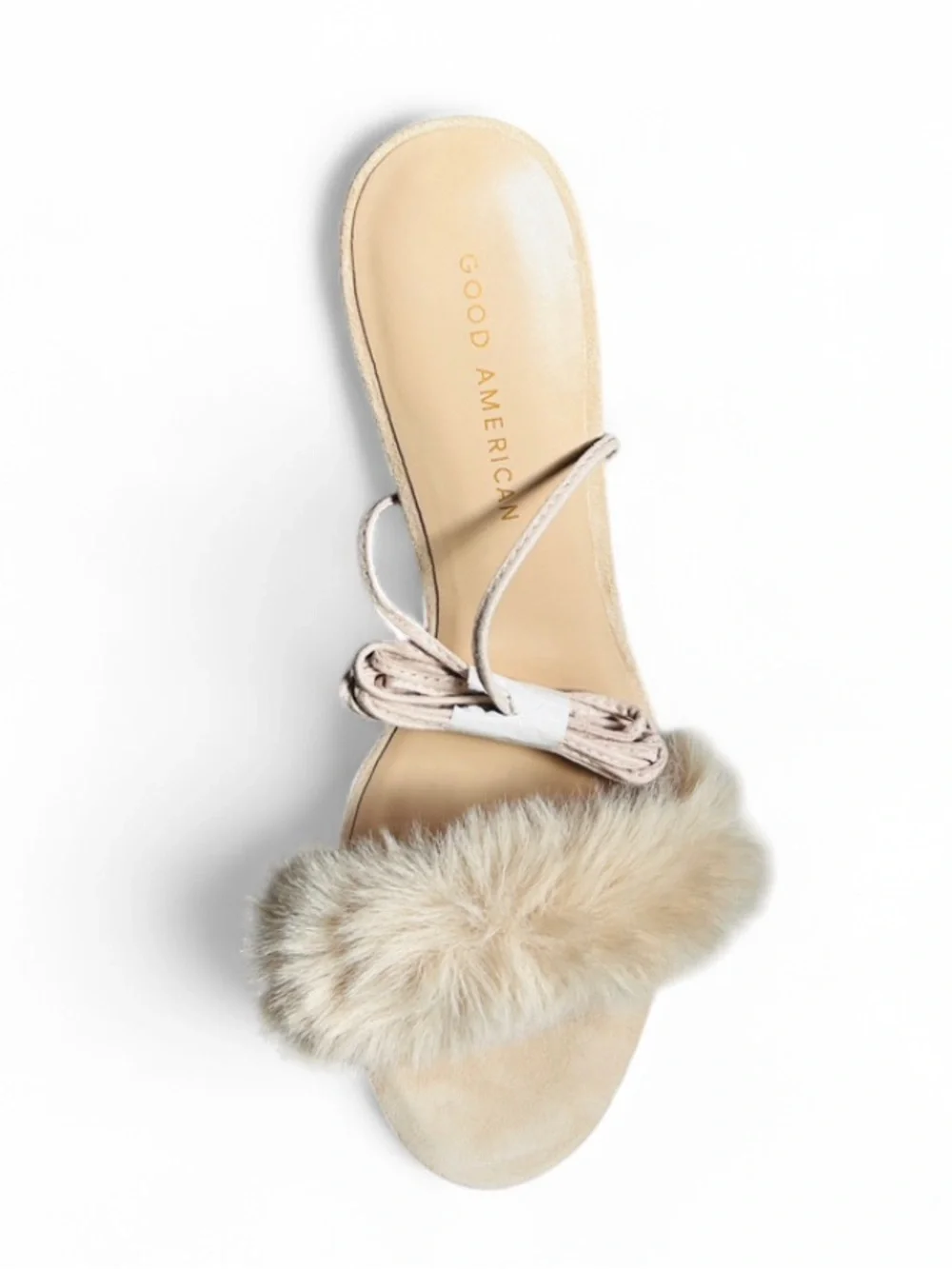 🆕👡 Fluff Wrap Lace Up High Heel Sandal Good American size 10 NWT - Picture 5 of 14